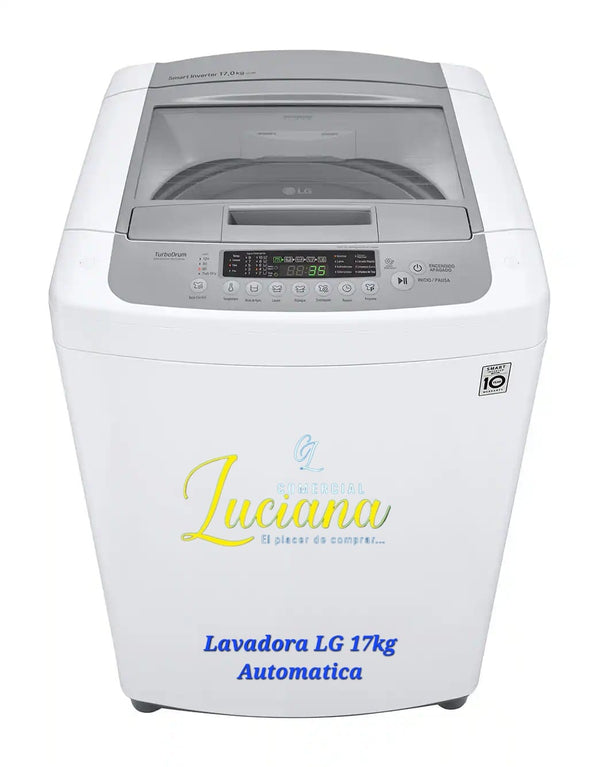 Lavadora LG Smart Inverter, automática de 17kg, con Smart Diagnosis